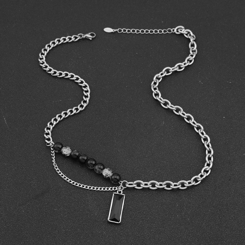 Black Gemstone Necklace