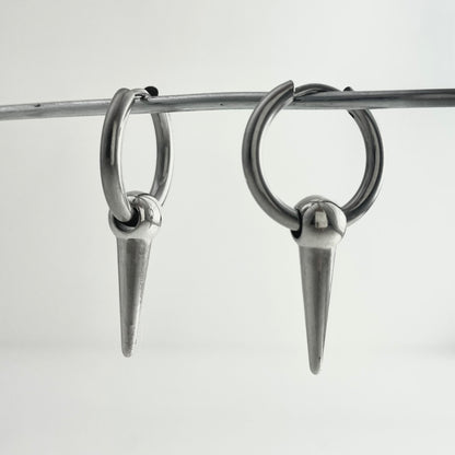Titanium Steel Bullet Earring