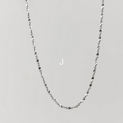 S925 Sterling Silver Extremely Simple Chain 45cm