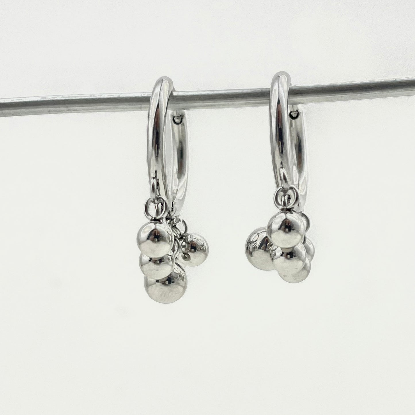 Titanium Waterproof Earring Ball Pendant Earrings