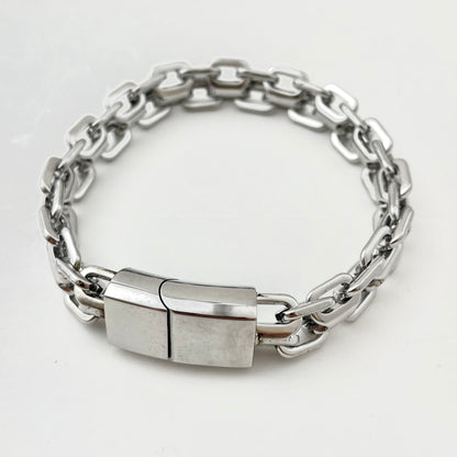 Titanium-Steel Waterproof Pig-Nose Link Bracelet