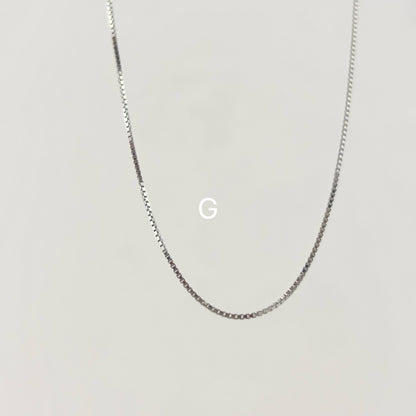 S925 Sterling Silver Extremely Simple Chain 45cm