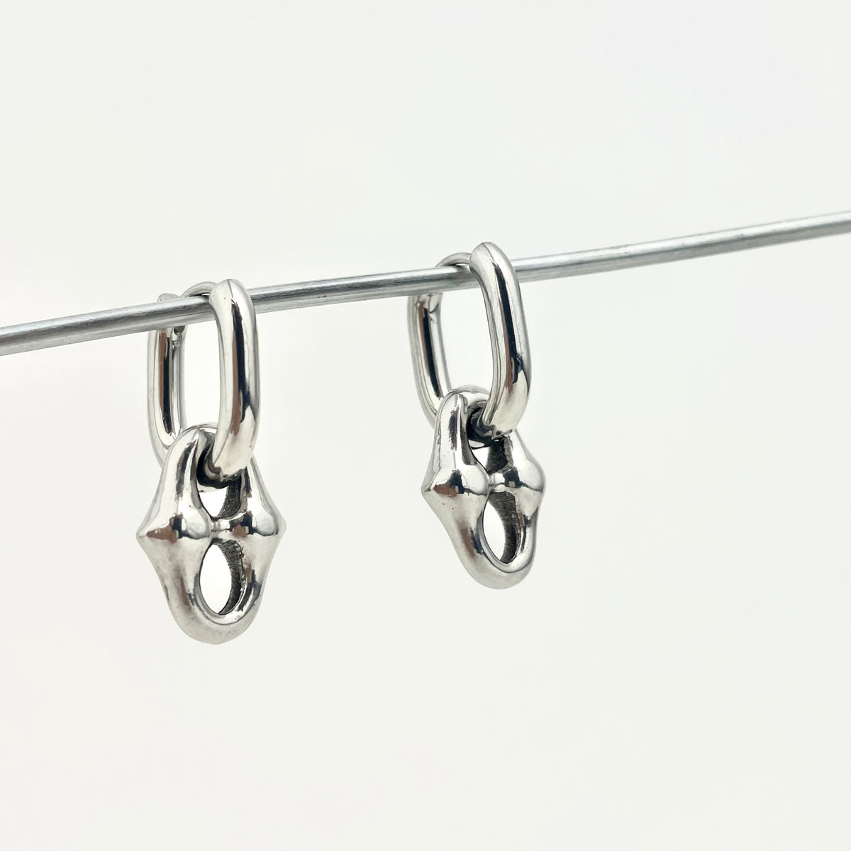 Titanium-Steel Waterproof Punk-Style Earrings