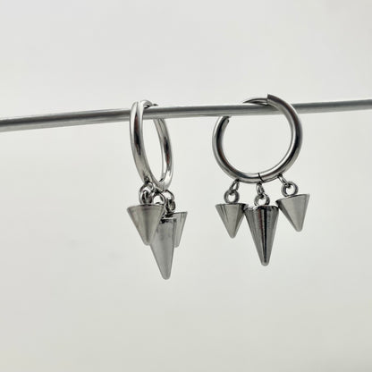 Titanium Waterproof Earring Tapered Pendant Earrings