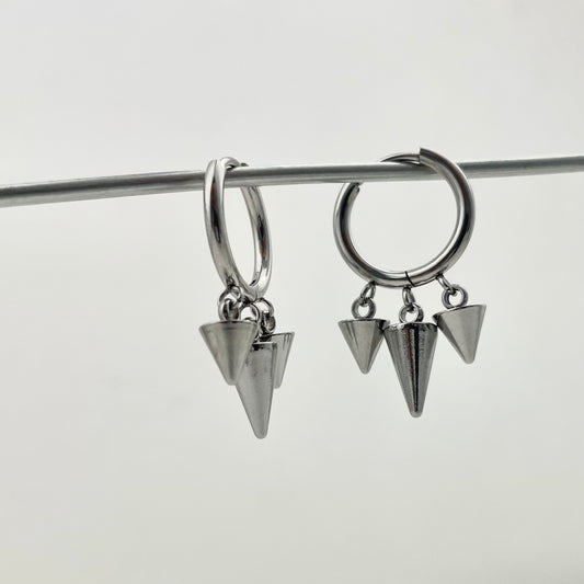 Titanium Waterproof Earring Tapered Pendant Earrings