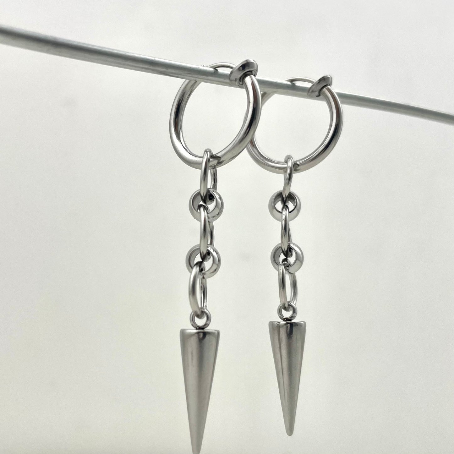 Titanium Waterproof Earring Ear Clips with Small, Tapered Coils