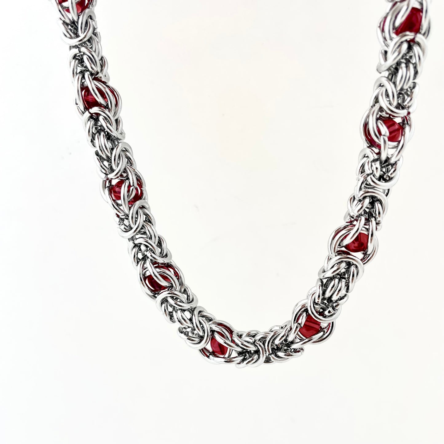 Titanium Steel Waterproof Stone-Inlaid Necklace