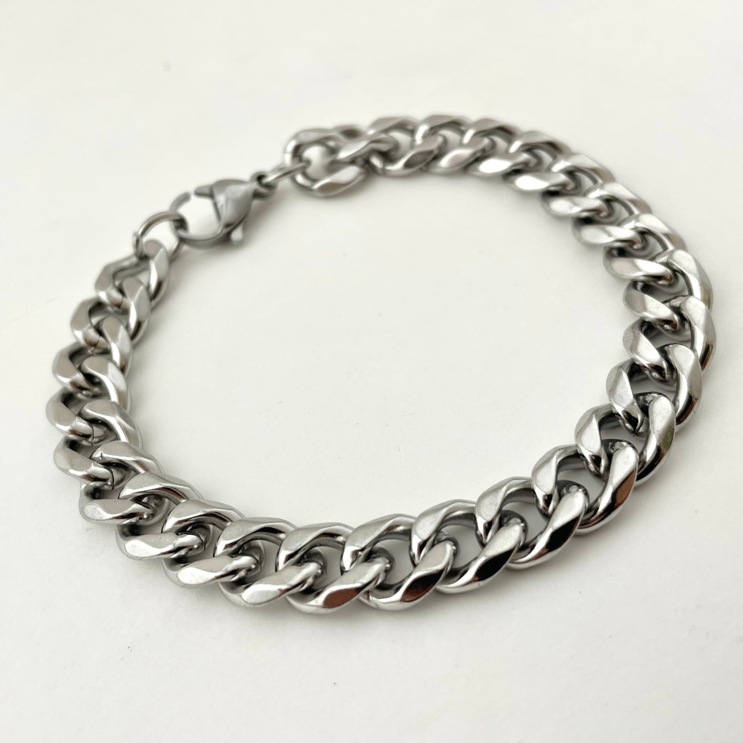 Titanium-Steel Waterproof Cuban Bracelet