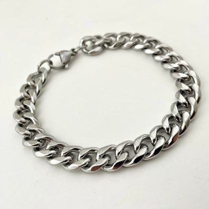 Titanium-Steel Waterproof Cuban Bracelet