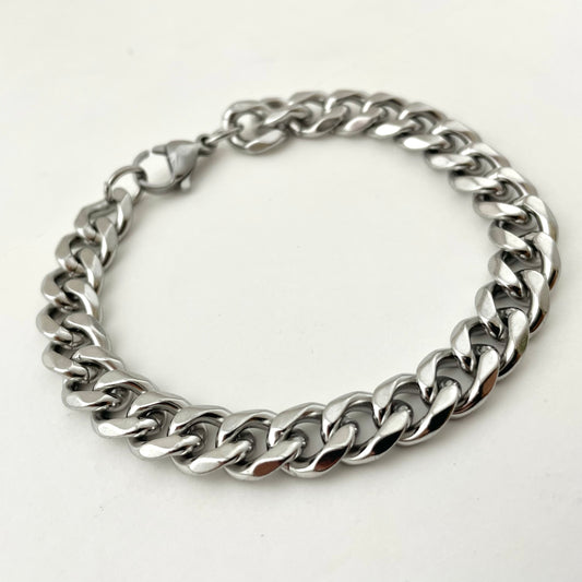 Titanium-Steel Waterproof Cuban Bracelet