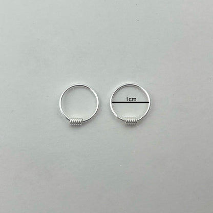 S925 Sterling Silver Hoop Earrings