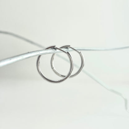 S925 Sterling Silver Classic Hoop Earrings