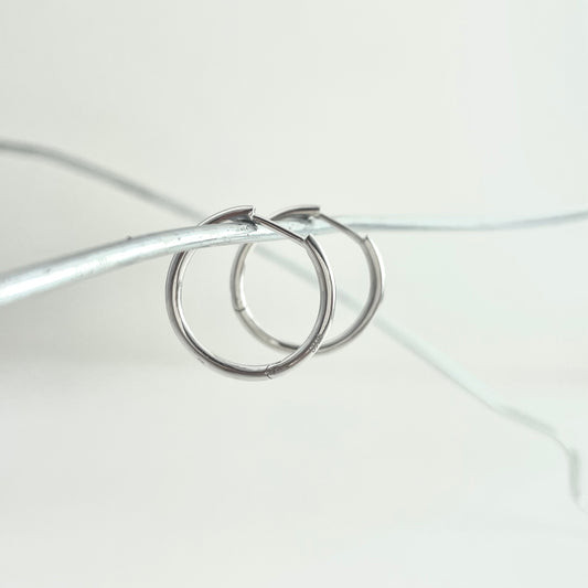 S925 Sterling Silver Classic Hoop Earrings