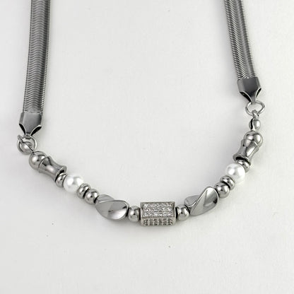 Titanium Steel Spliced Snakebone Chain（45cm/55cm）