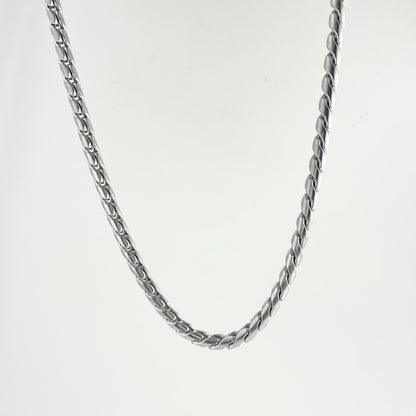 Titanium Steel Twisted Cuban Chain