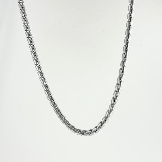 Titanium Steel Twisted Cuban Chain