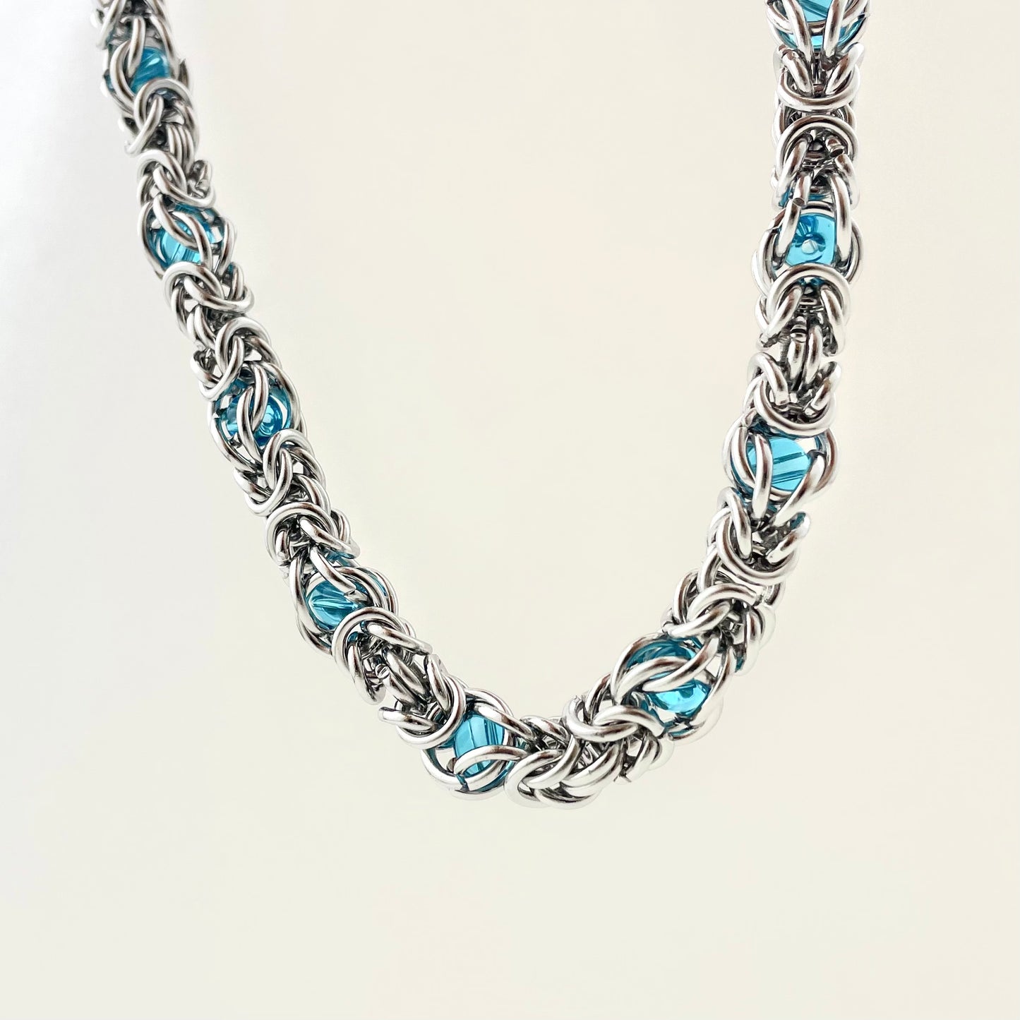 Titanium Steel Waterproof Stone-Inlaid Necklace