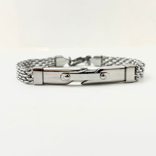 Titanium-Steel Waterproof Watch Band-Style Bracelet