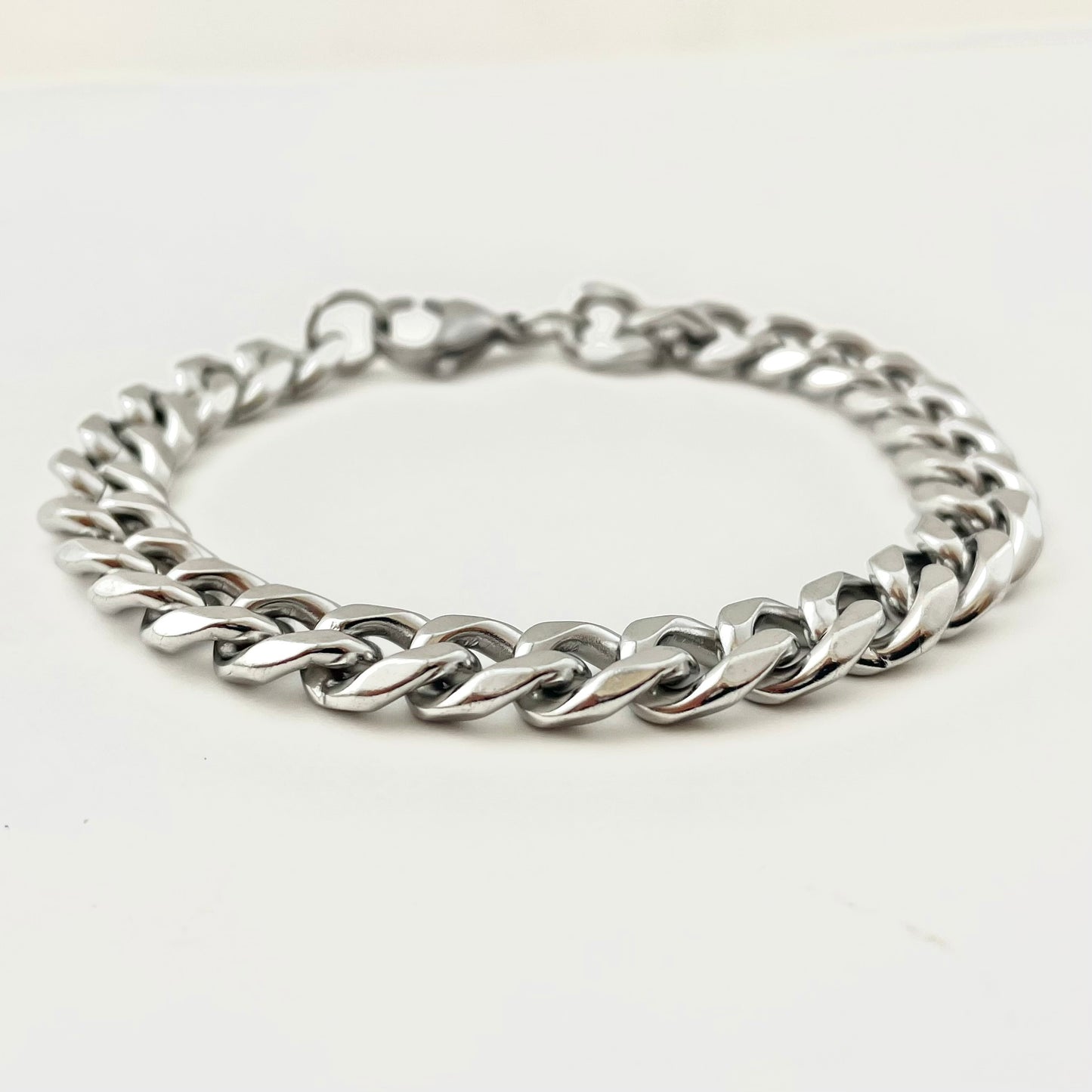 Titanium-Steel Waterproof Cuban Bracelet