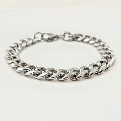 Titanium-Steel Waterproof Cuban Bracelet