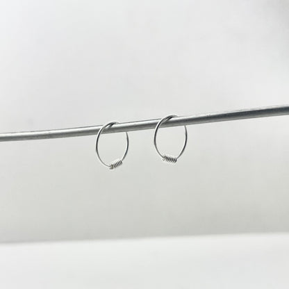 S925 Sterling Silver Hoop Earrings