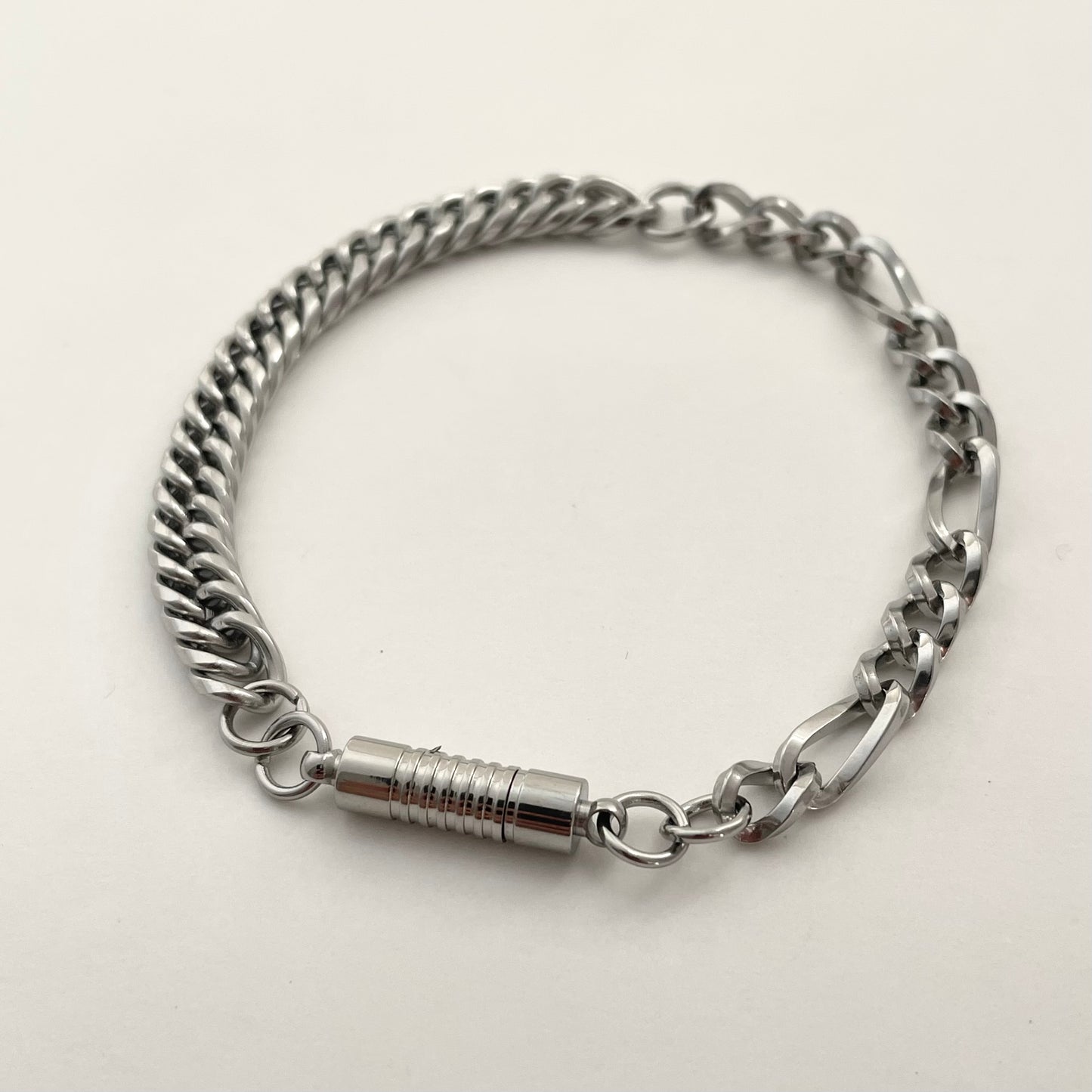 Titanium Steel Cylinder Link Bracelet