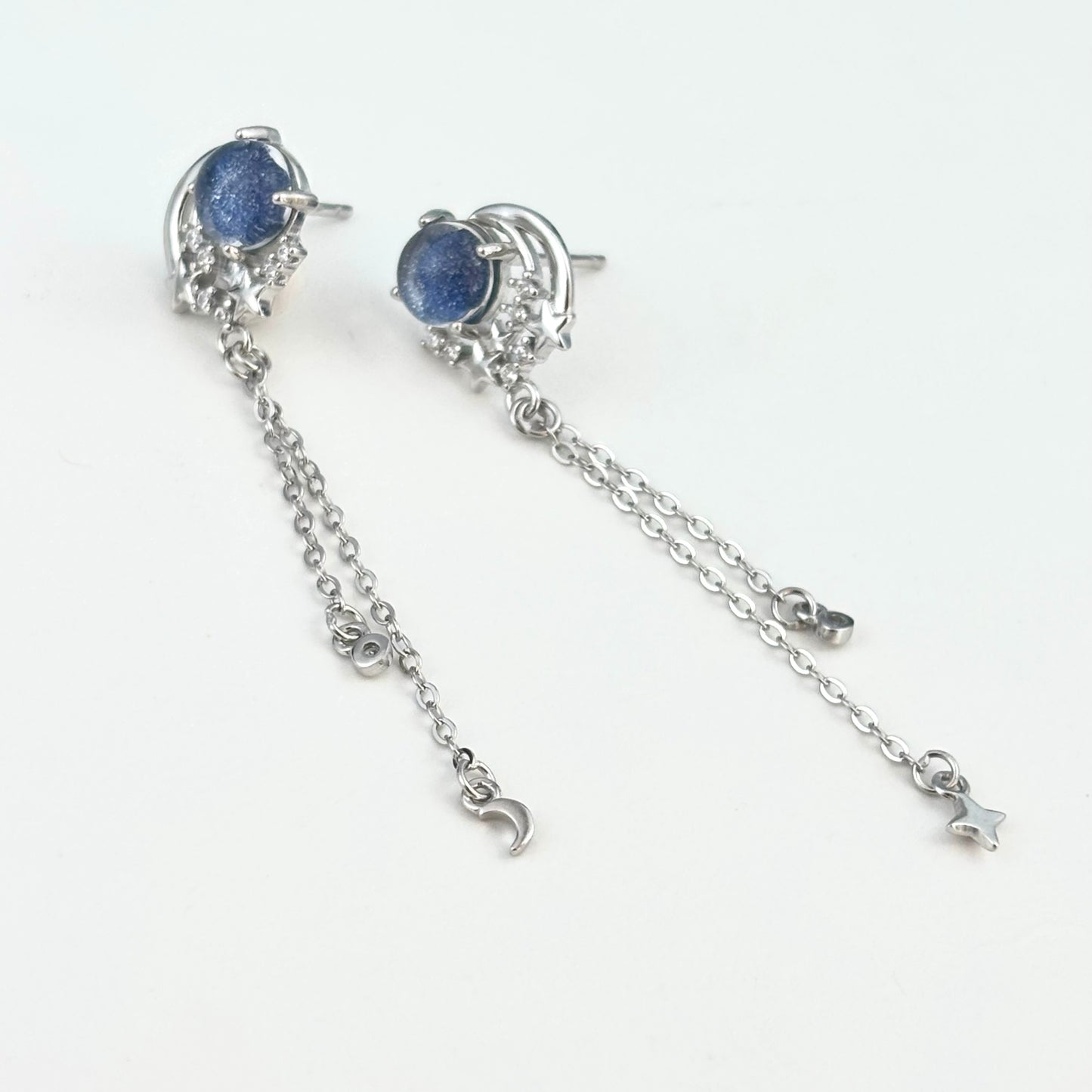 S925 Sterling Silver Meteor Shower Earrings