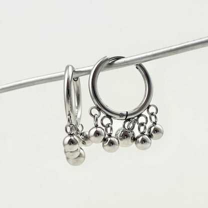 Titanium Waterproof Earring Ball Pendant Earrings