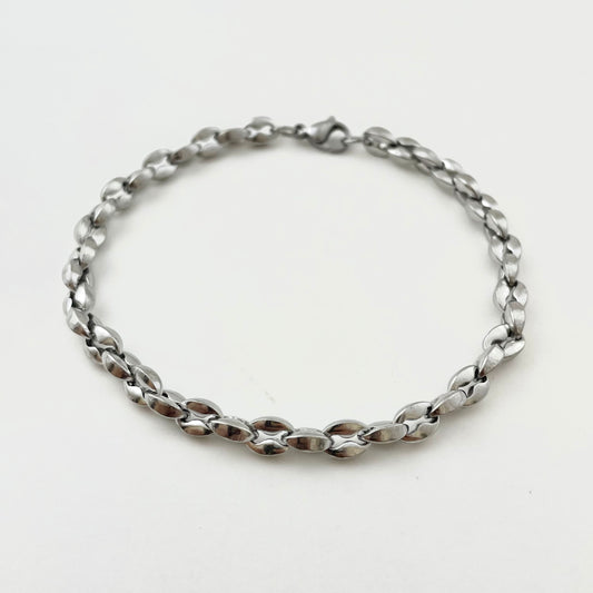 Titanium-Steel Waterproof Coffee Bean-Design Bracelet