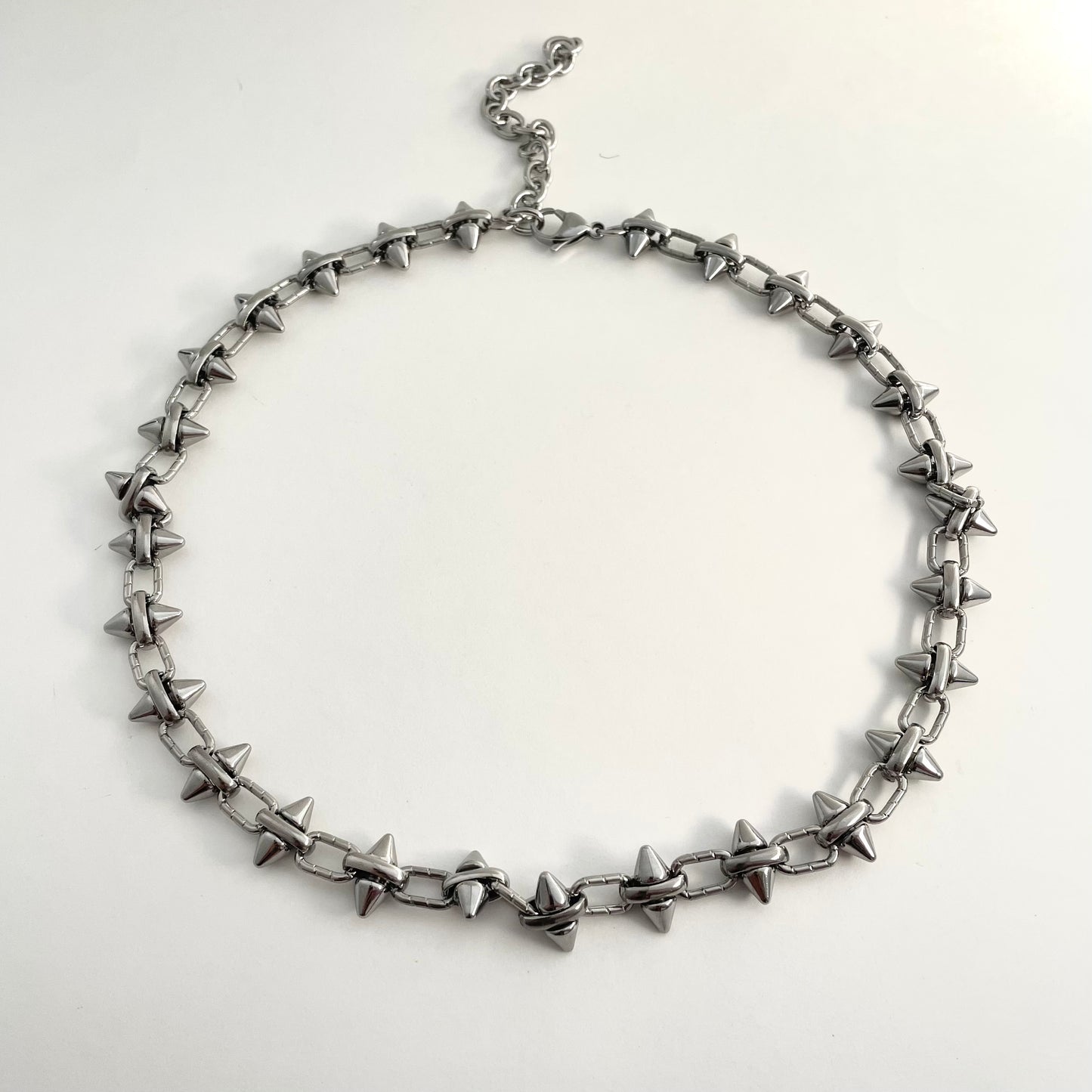 Titanium Steel Double-Layer Rivet Necklace