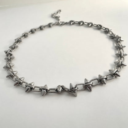 Titanium Steel Double-Layer Rivet Necklace
