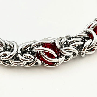 Titanium-Steel Waterproof Bracelet with Inlaid Stones