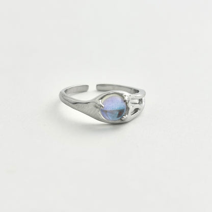 S925 Sterling Silver Moonstone Fantasy Design Ring