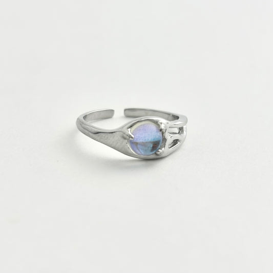 S925 Sterling Silver Moonstone Fantasy Design Ring