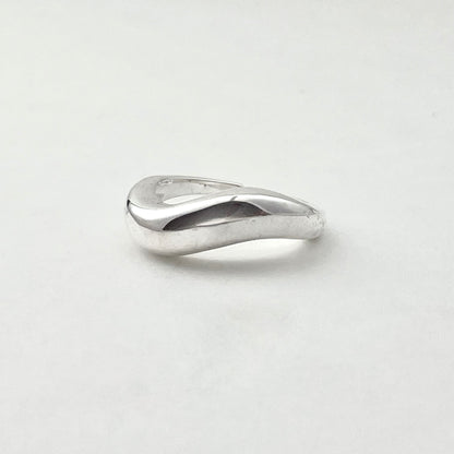 S925 Sterling Silver Wavy Ring