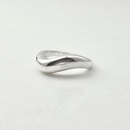 S925 Sterling Silver Wavy Ring