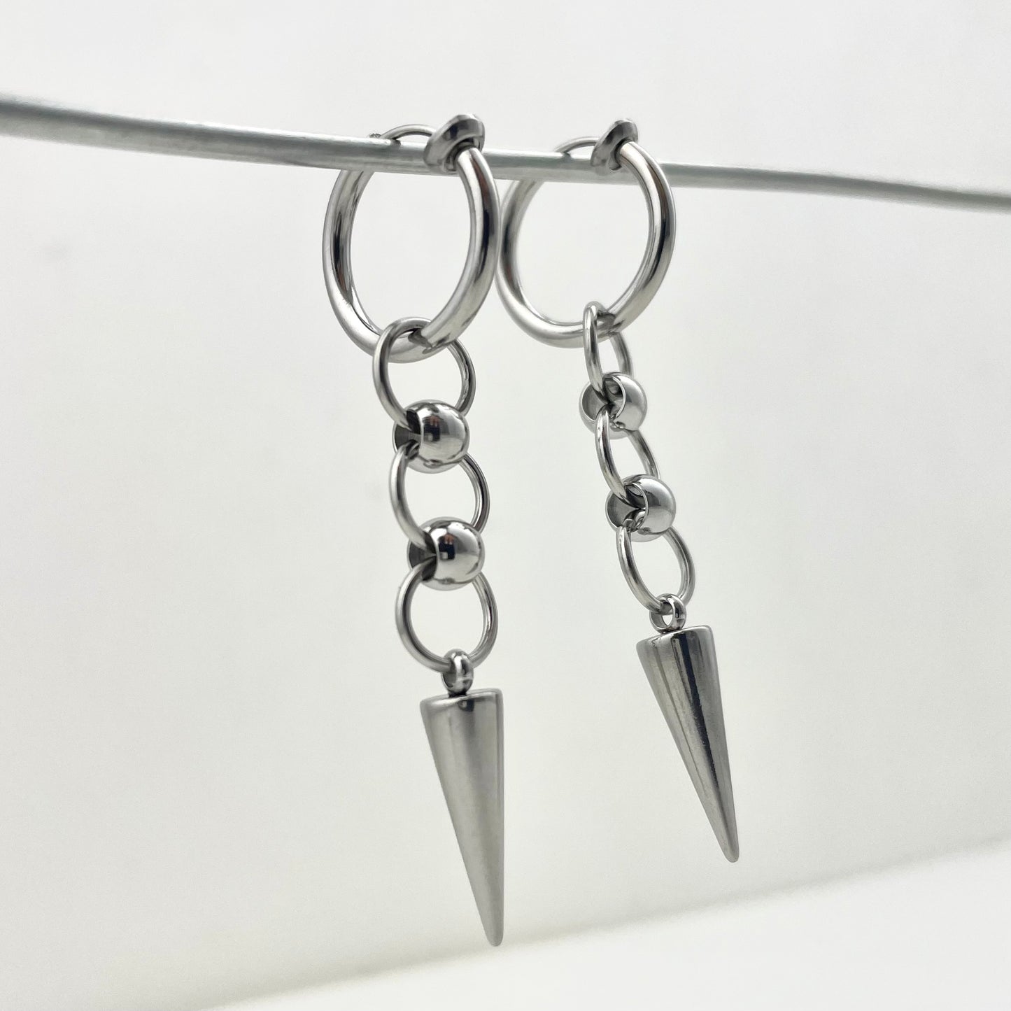 Titanium Waterproof Earring Ear Clips with Small, Tapered Coils