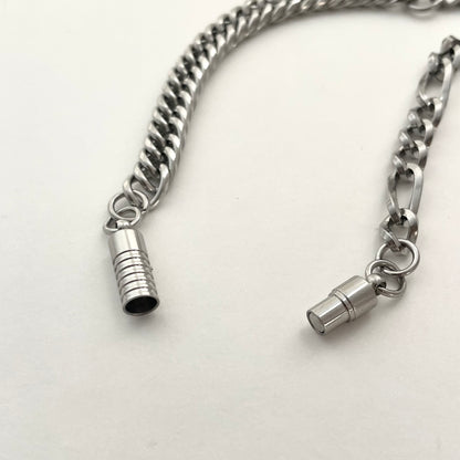Titanium Steel Cylinder Link Bracelet