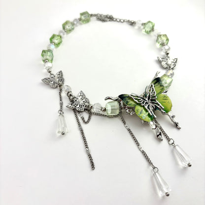 Green Fairy Butterfly Choker