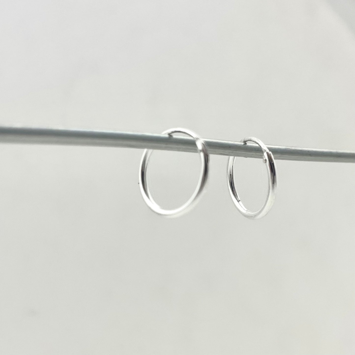 S925 Sterling Silver Hollow Tube Earrings