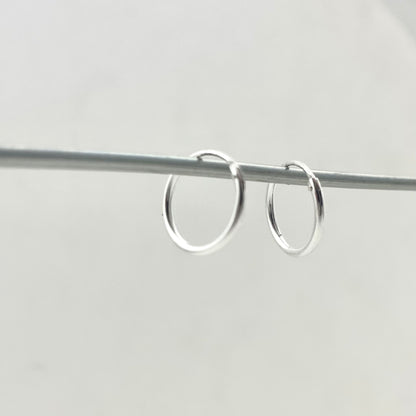 S925 Sterling Silver Hollow Tube Earrings