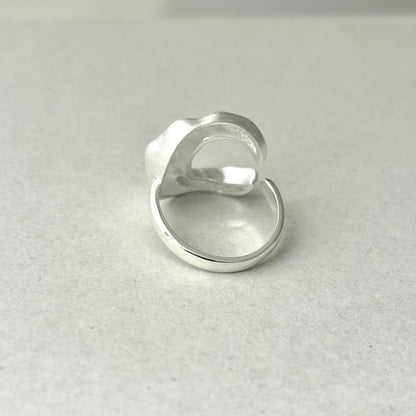 S925 Sterling Silver Moon Ring