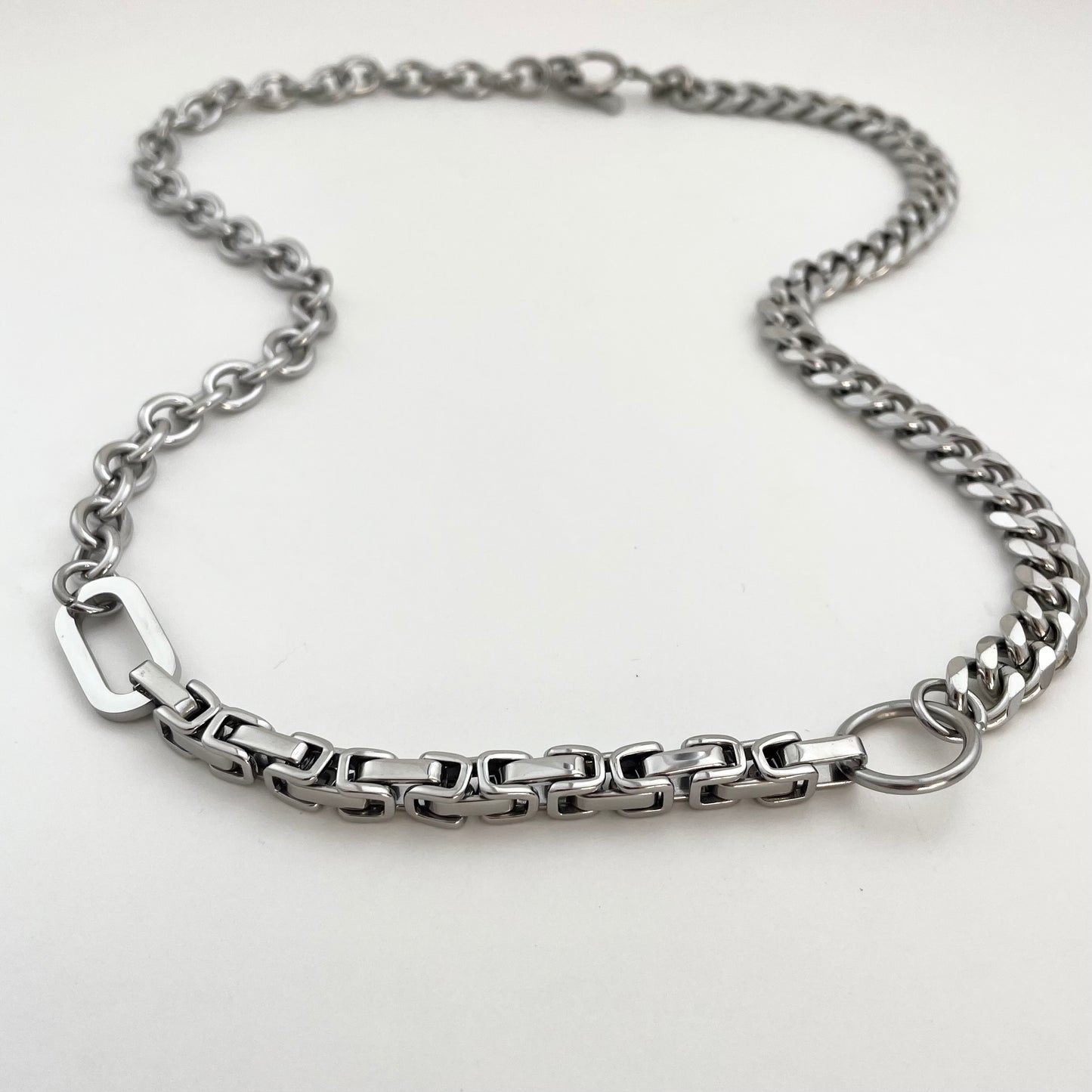 Titanium Steel Loop-Link Necklace