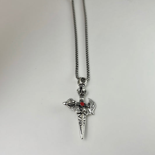 Titanium Cross Pendant Necklace