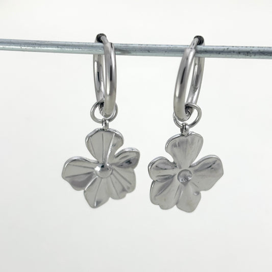 Titanium Flower Earrings