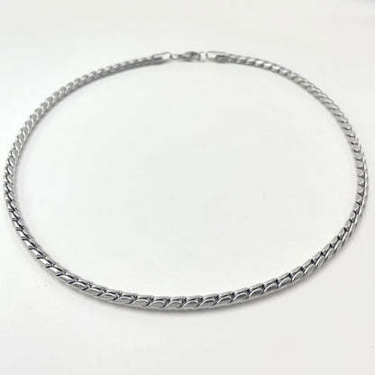 Titanium Steel Twisted Cuban Chain