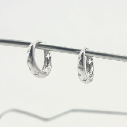 S925 Sterling Silver Hoop Earrings