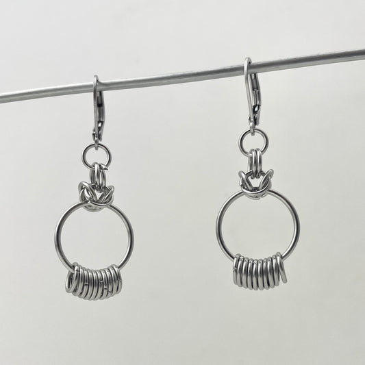 Titanium Waterproof Earring Twist-and-Stack Hoop Earrings