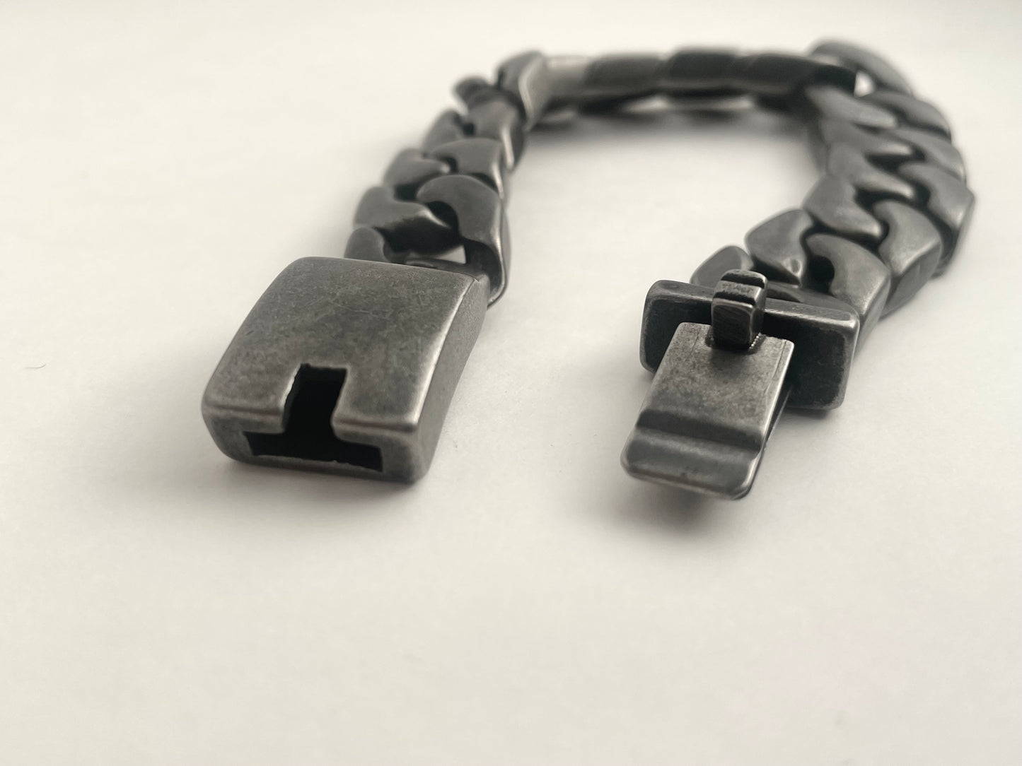 Super Precision Crafted Black Thick Bracelet