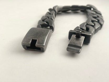 Super Precision Crafted Black Thick Bracelet